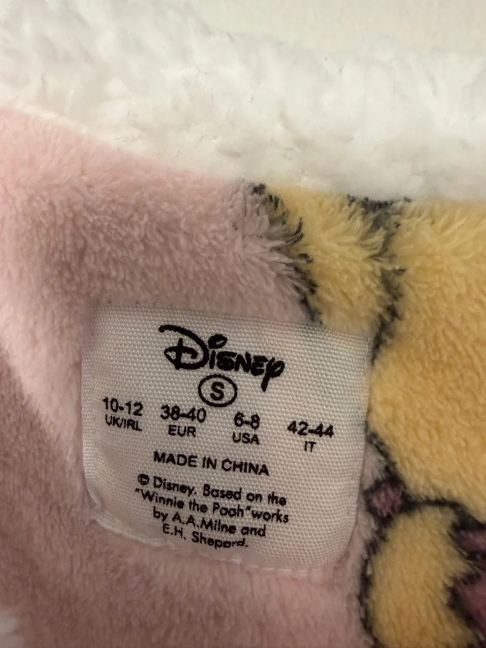 Disney Winnie the Pooh Sherpa Fleece Pullover Pajama Top - Small - Picture 2 of 4